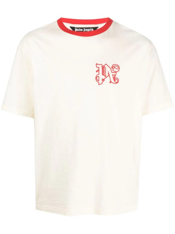 Palm Angels  x Haas MoneyGram Racing monogram T-shirt