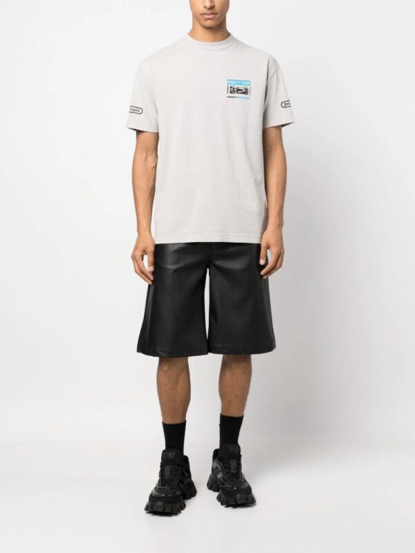 Palm Angels  x Haas MoneyGram Team Monaco-print T-shirt - Image 4