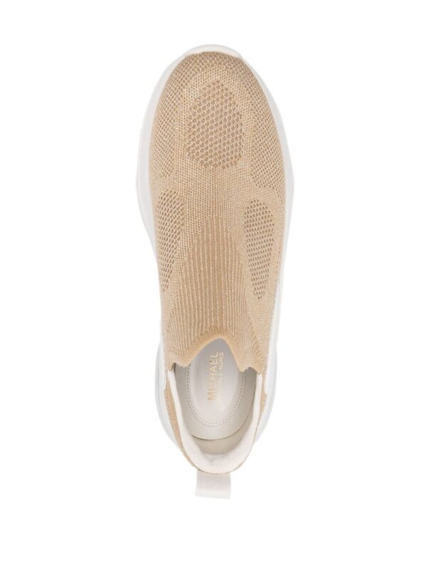 Michael Michael Kors Kit Extreme metallic-knit sneakers - Image 4