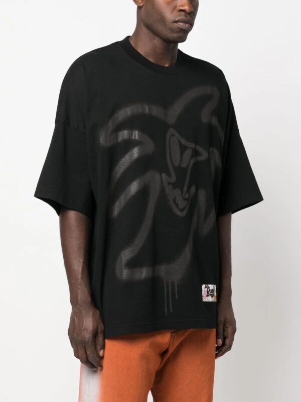 Palm Angels  graffiti-print organic cotton T-shirt - Image 3