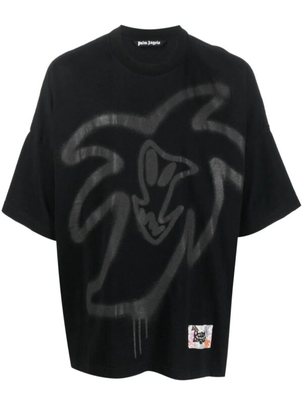 Palm Angels  graffiti-print organic cotton T-shirt