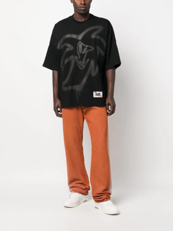 Palm Angels  graffiti-print organic cotton T-shirt - Image 2