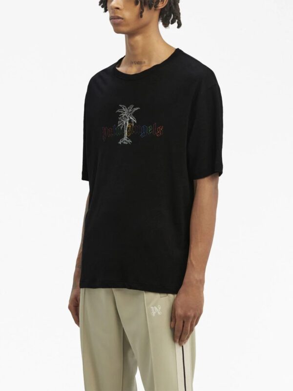 Palm Angels  logo-print short-sleeve T-shirt - Image 4