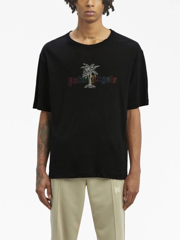 Palm Angels  logo-print short-sleeve T-shirt - Image 3