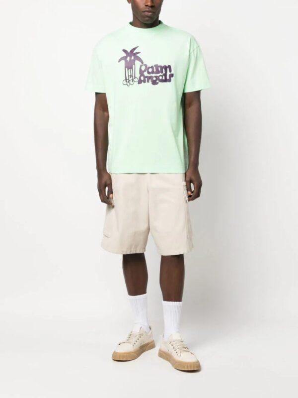Palm Angels  Douby cotton T-shirt - Image 2