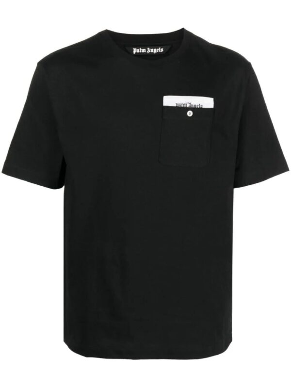 Palm Angels  logo-tape cotton T-shirt