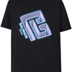 Balmain  logo-print cotton T-shirt