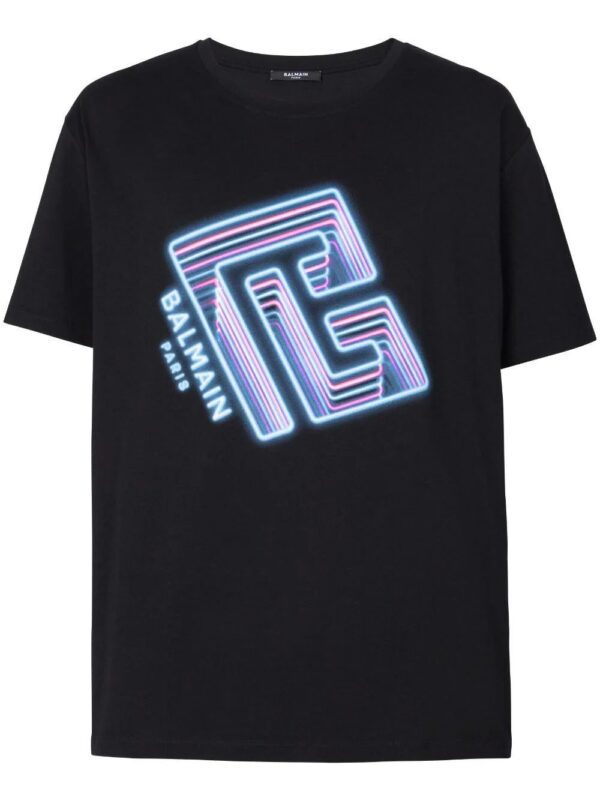 Balmain  logo-print cotton T-shirt