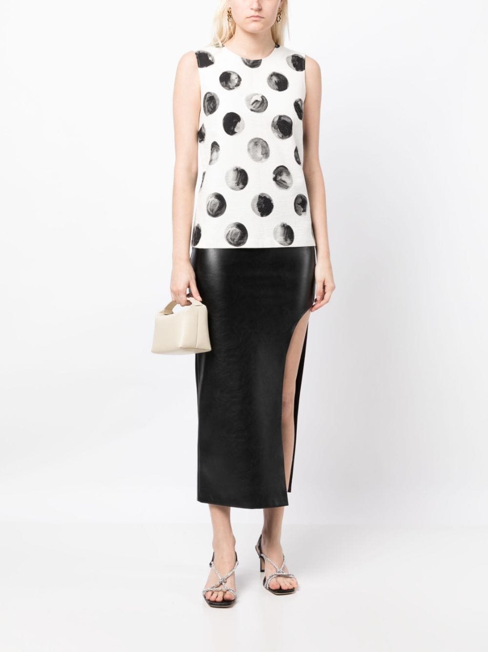 Dolce & Gabbana polka-dot print sleeveless top - Image 2