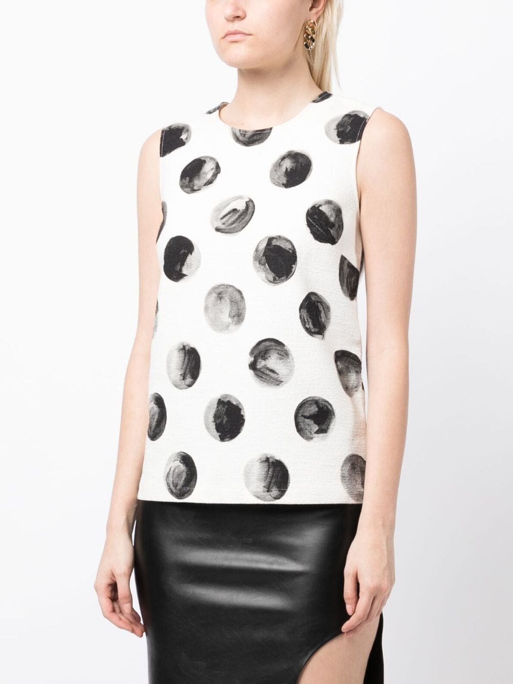 Dolce & Gabbana polka-dot print sleeveless top - Image 3