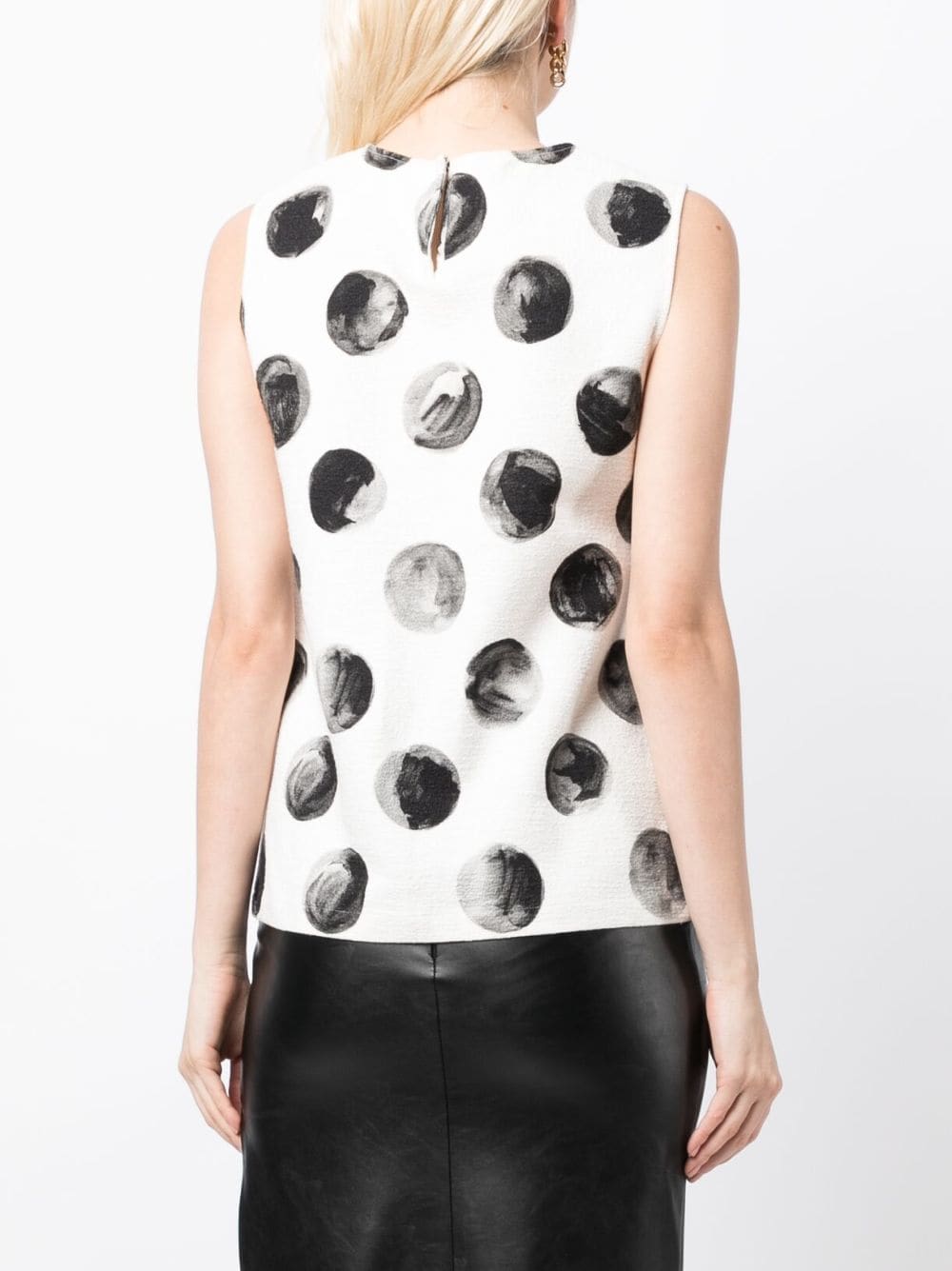 Dolce & Gabbana polka-dot print sleeveless top - Image 4