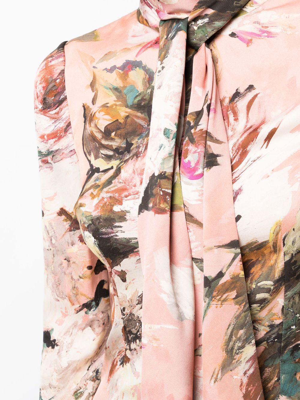 Dolce & Gabbana floral-print stretch-silk blouse - Image 5