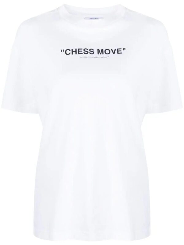 Off-White  Chess Move cotton T-shirt