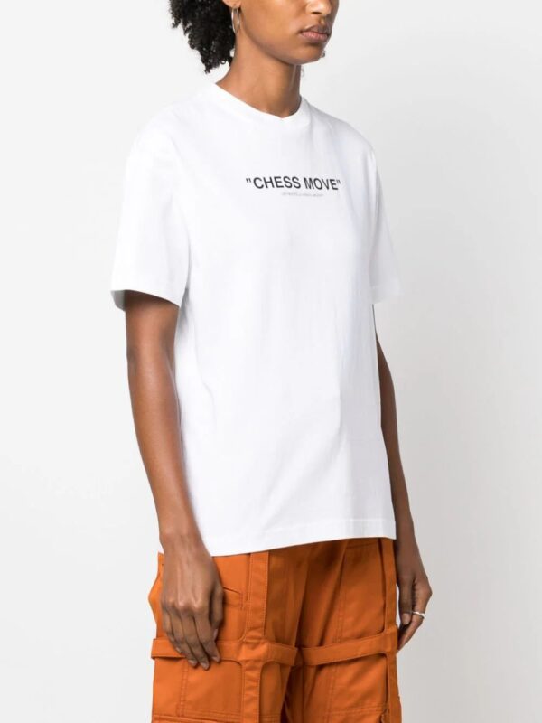 Off-White  Chess Move cotton T-shirt - Image 3