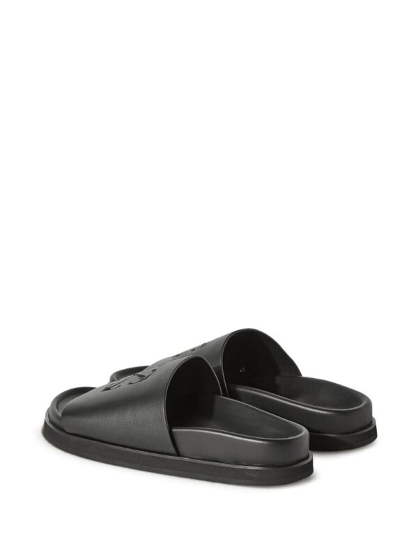Off-White Cloud Arrow-embroidered leather sliders - Image 3
