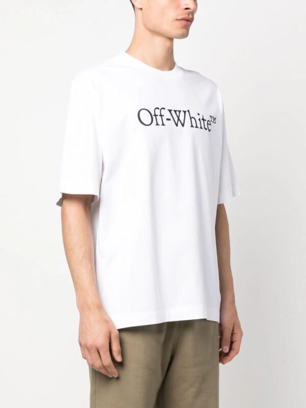 Off-White  Bookish logo-print cotton T-shirt - Image 3