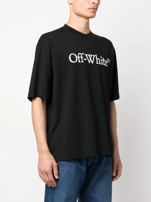 Off-White  Bookish logo-print cotton T-shirt - Image 3