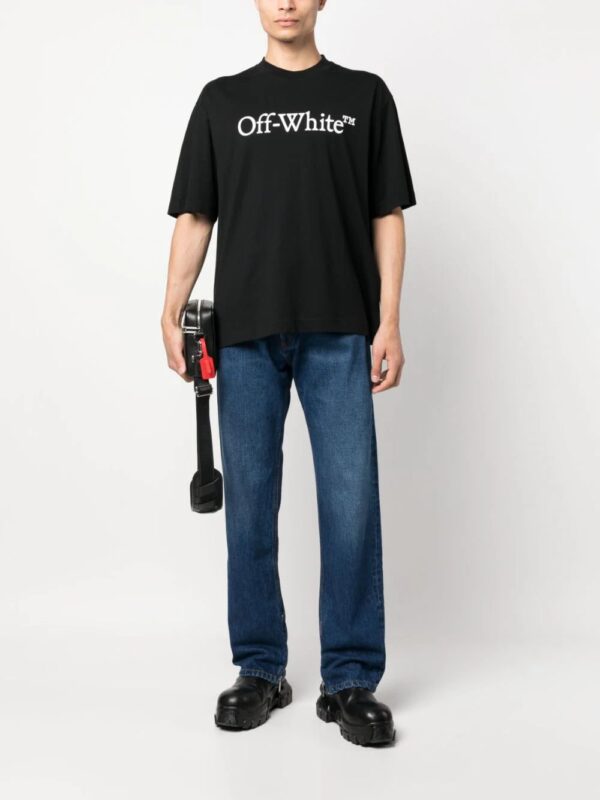 Off-White  Bookish logo-print cotton T-shirt - Image 2