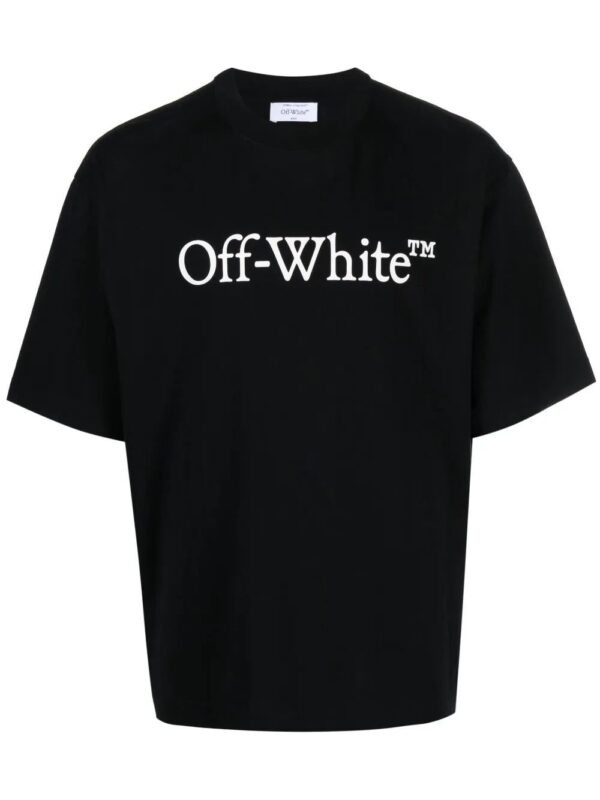 Off-White  Bookish logo-print cotton T-shirt