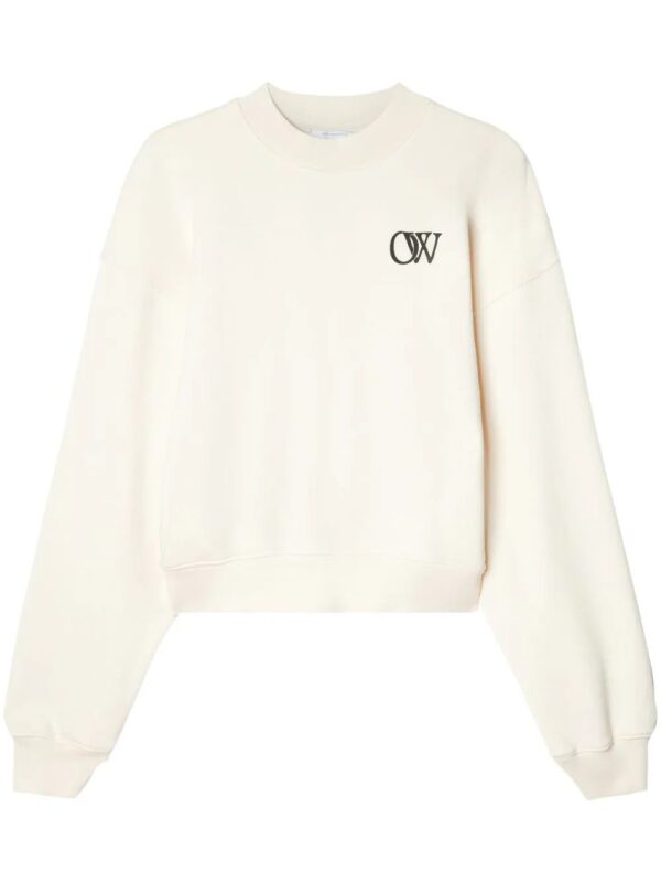 Off-White  OW-print cotton sweatshirt