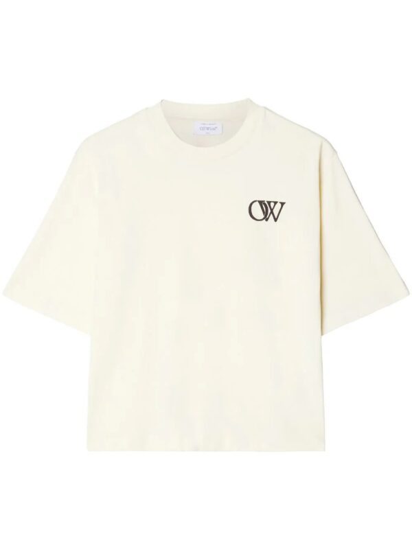 Off-White  OW-print cotton T-shirt