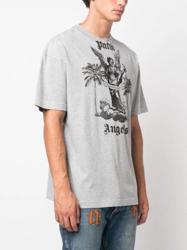 Palm Angels  University logo-print T-shirt - Image 3