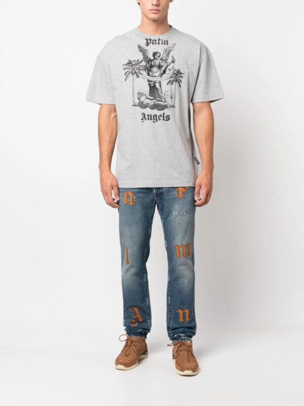Palm Angels  University logo-print T-shirt - Image 2