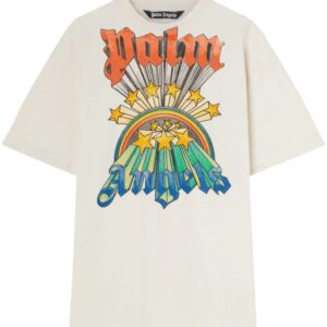Palm Angels  rainbow-graphic crew-neck T-shirt