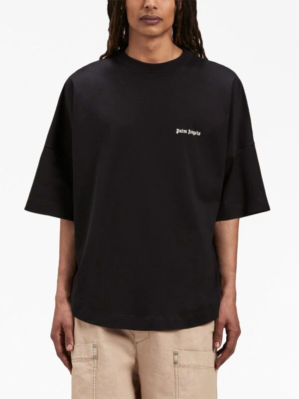 Palm Angels  logo-embroidered cotton T-shirt - Image 3