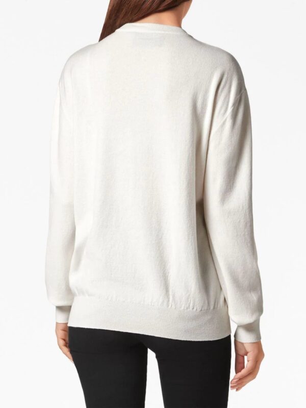Philipp Plein  skull-motif crystal-embellished sweatshirt - Image 4