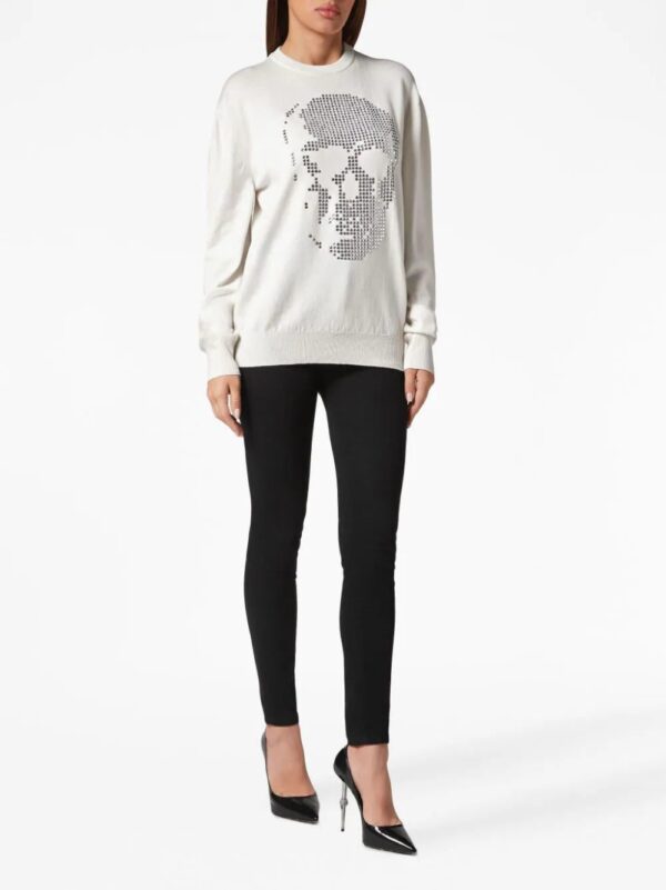 Philipp Plein  skull-motif crystal-embellished sweatshirt - Image 2