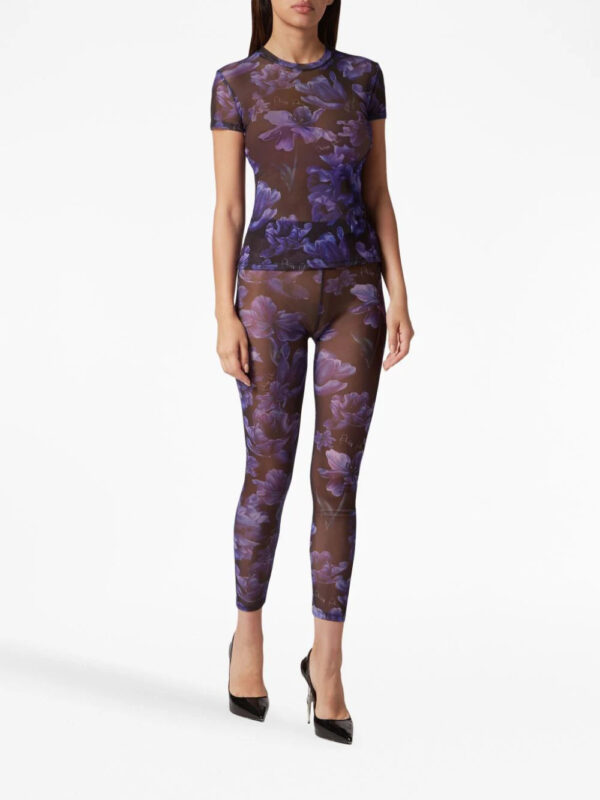 Philipp Plein  floral-print round-neck T-shirt - Image 2