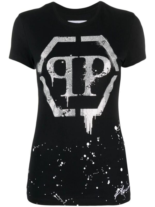 Philipp Plein  crystal-embellished logo T-shirt