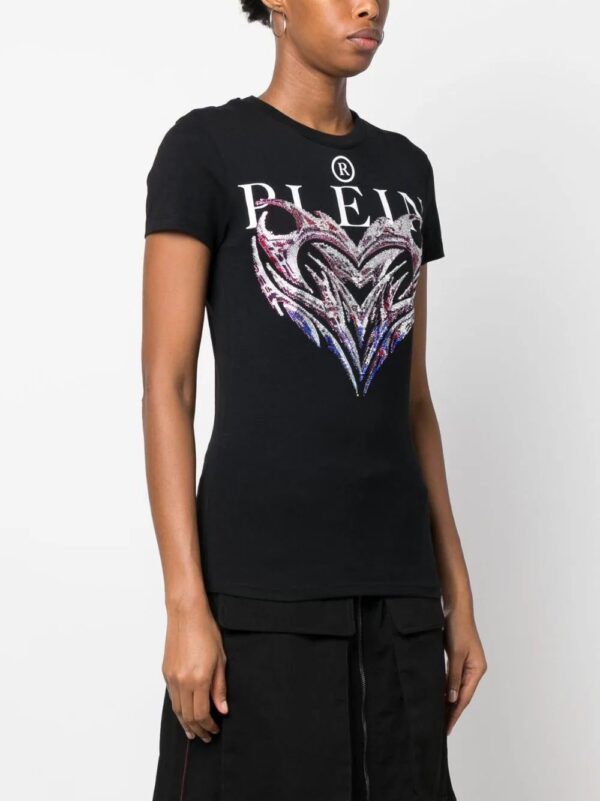 Philipp Plein  crystal-embellished logo-print T-shirt - Image 3