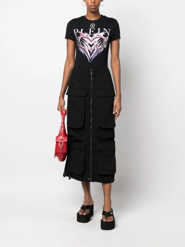 Philipp Plein  crystal-embellished logo-print T-shirt - Image 2