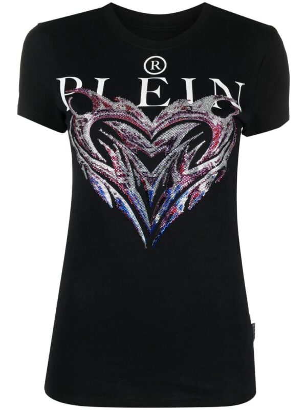 Philipp Plein  crystal-embellished logo-print T-shirt