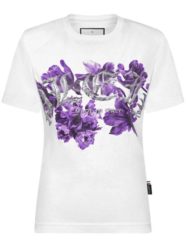 Philipp Plein  floral-print cotton T-shirt