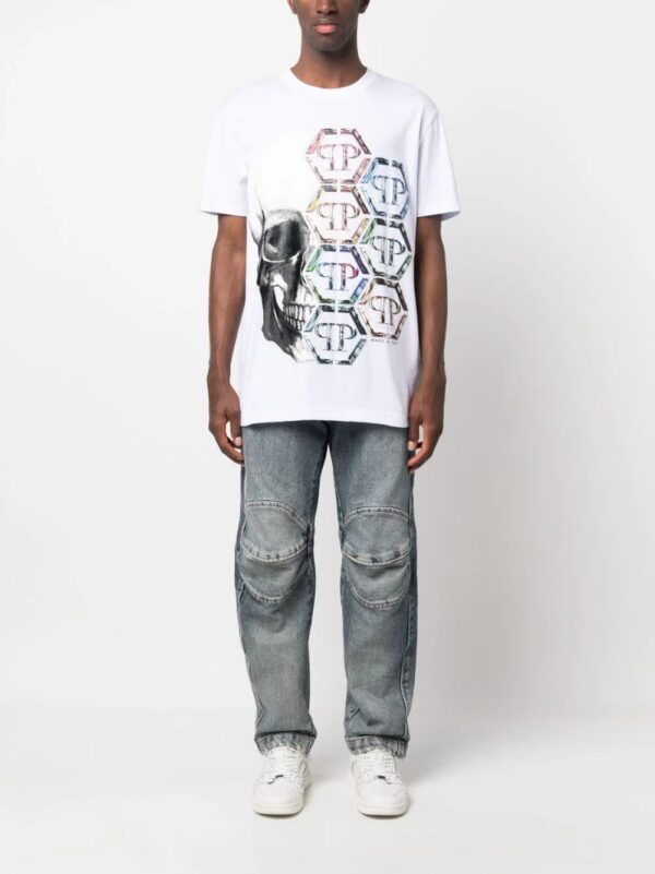 Philipp Plein  logo-print skull cotton T-shirt - Image 2