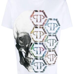 Philipp Plein  logo-print skull cotton T-shirt