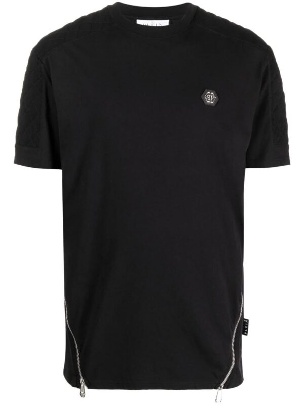 Philipp Plein  zip-detailing cotton T-shirt
