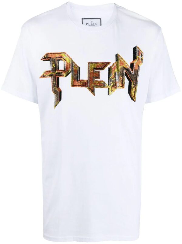 Philipp Plein  crystal-embellished logo T-shirt