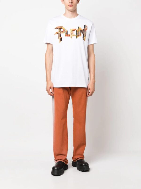 Philipp Plein  crystal-embellished logo T-shirt - Image 2