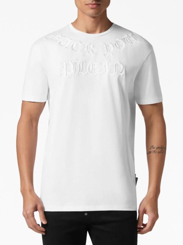 Philipp Plein  Gothic logo-embossed T-shirt - Image 3