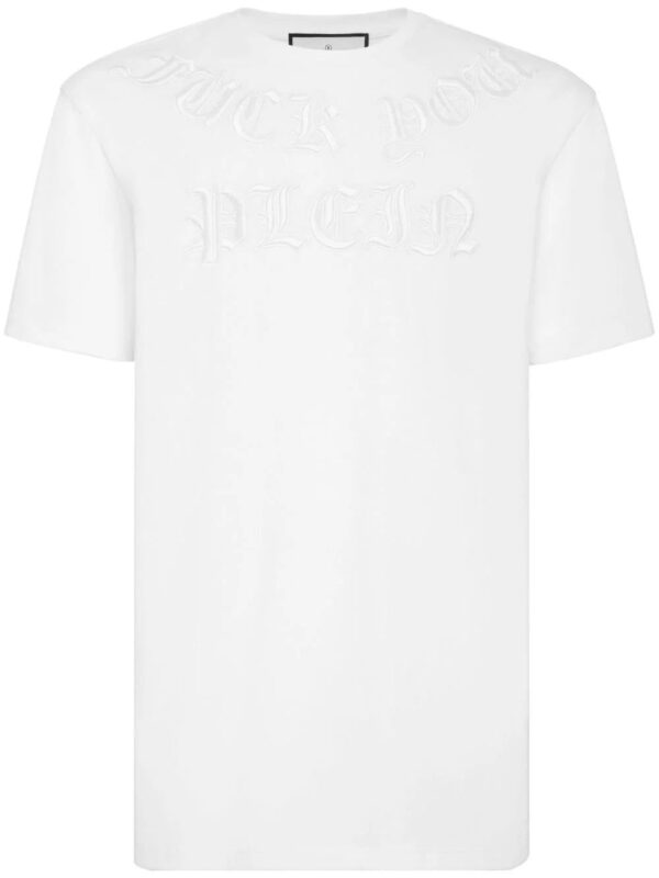 Philipp Plein  Gothic logo-embossed T-shirt