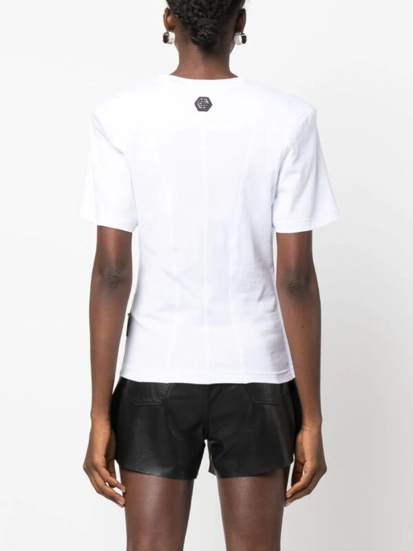 Philipp Plein  Sexy Pure Fit Chrome cotton T-shirt - Image 4