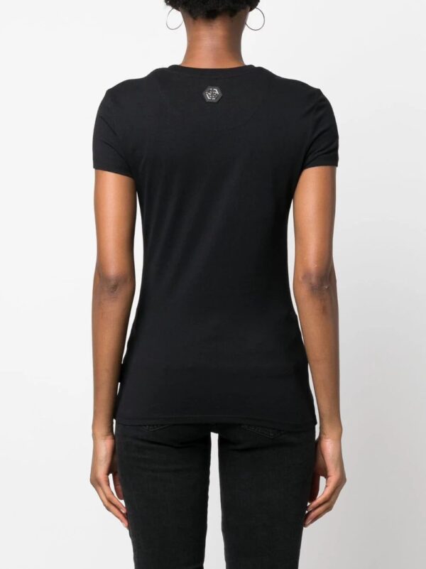 Philipp Plein  crystal-embellished skull T-shirt - Image 4