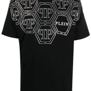Philipp Plein  SS Hexagon rhinestone-embellished T-shirt