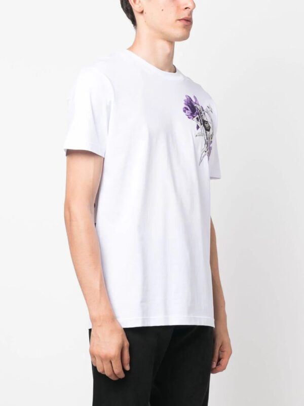 Philipp Plein  floral-print cotton T-shirt - Image 4
