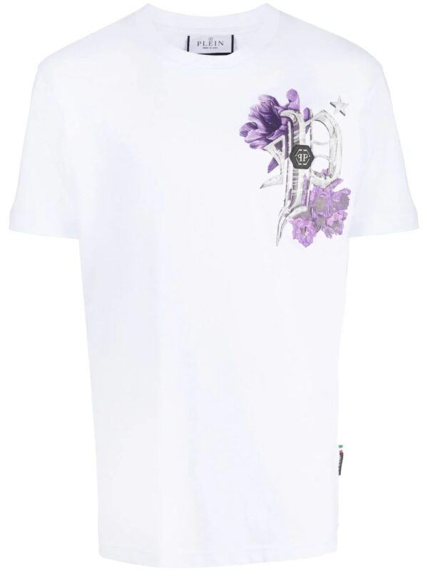 Philipp Plein  floral-print cotton T-shirt