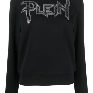 Philipp Plein  LS Crystal logo-appliqué T-shirt